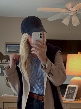 Ralph Lauren Polo Navy Blue with Red Pony Cap